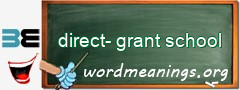 WordMeaning blackboard for direct-grant school